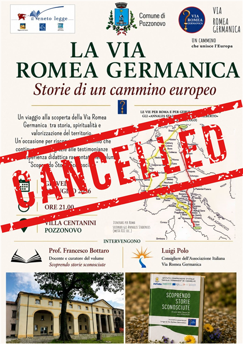 La Via Romea Germanica - Storie di un cammino europeo. EVENTO ANNULLATO