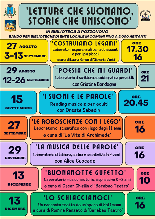 "Letture che suonano, storie che uniscono"