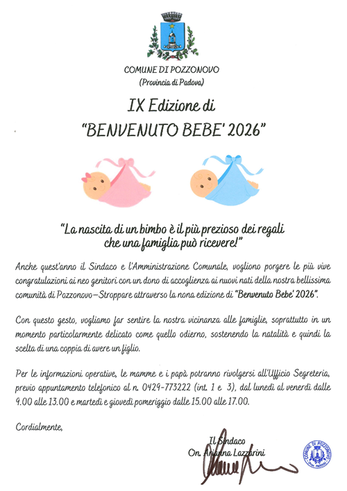 IX Edizione di "Benvenuto Bebè 2026"